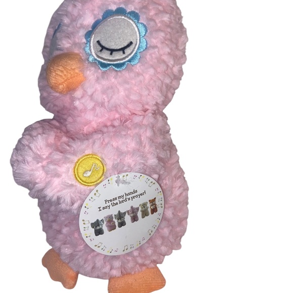 Goffa International corp My Sleeping Buddy Pink Owl Plays the Lords Prayer NWT - Picture 4 of 10
